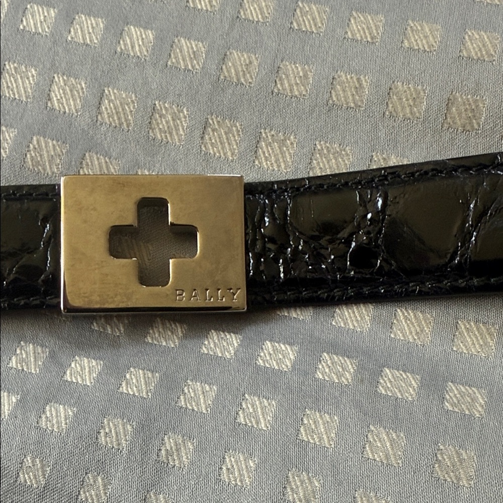 Bally Black and Gold Women's Belt